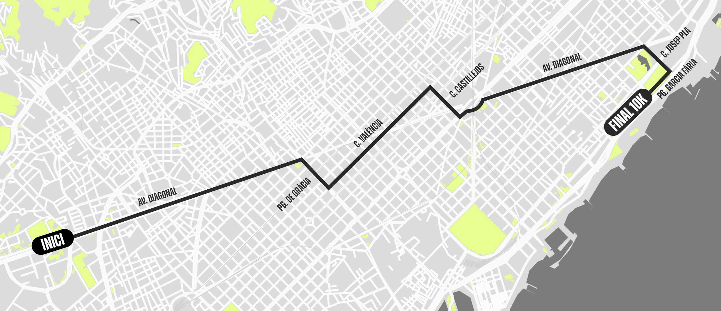 Recorregut Cursa_10K recorrido Cursa Diagonal 10k